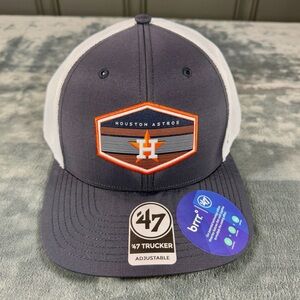 ‘47 Brand MLB Houston Astros Burgess Trucker Adjustable SnapBack Hat NWT